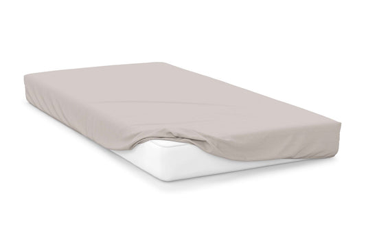 Belledorm-100% Cotton-200 Thread Count-Fitted Sheet-Oyster
