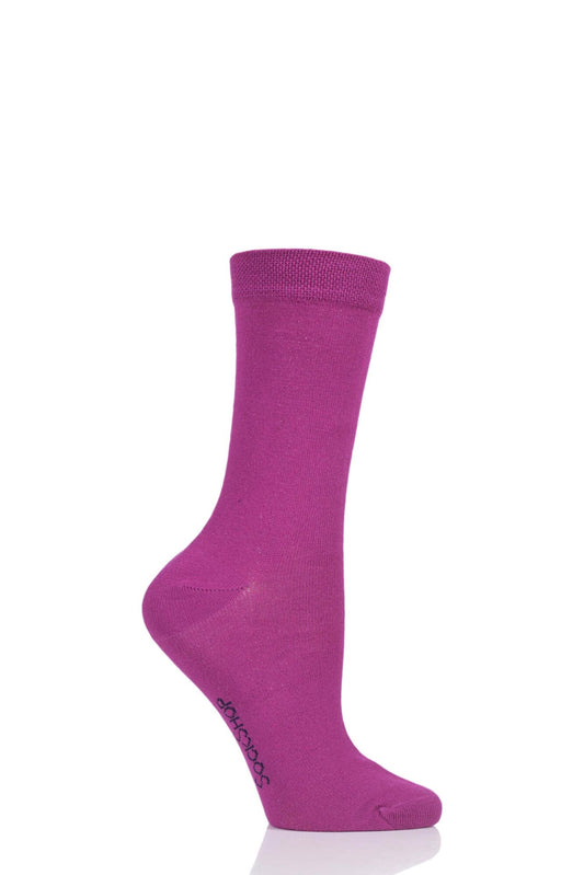 Sockshop-Ladies Bamboo Socks-Colour Burst-Kiss from a Rose