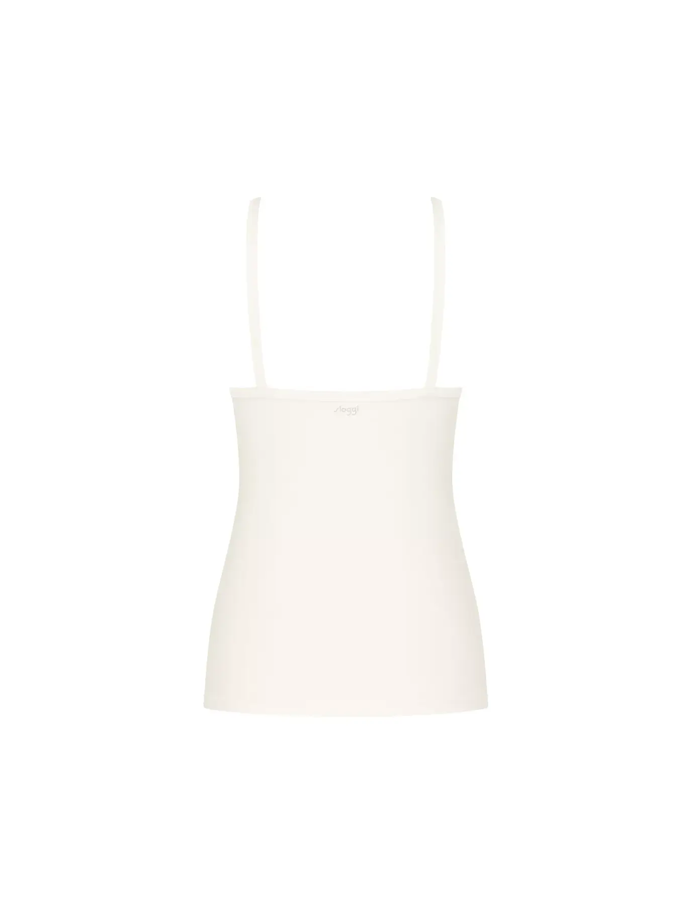 Sloggi Ever Ease Spaghetti Strap Top-95% Cotton-Silk White