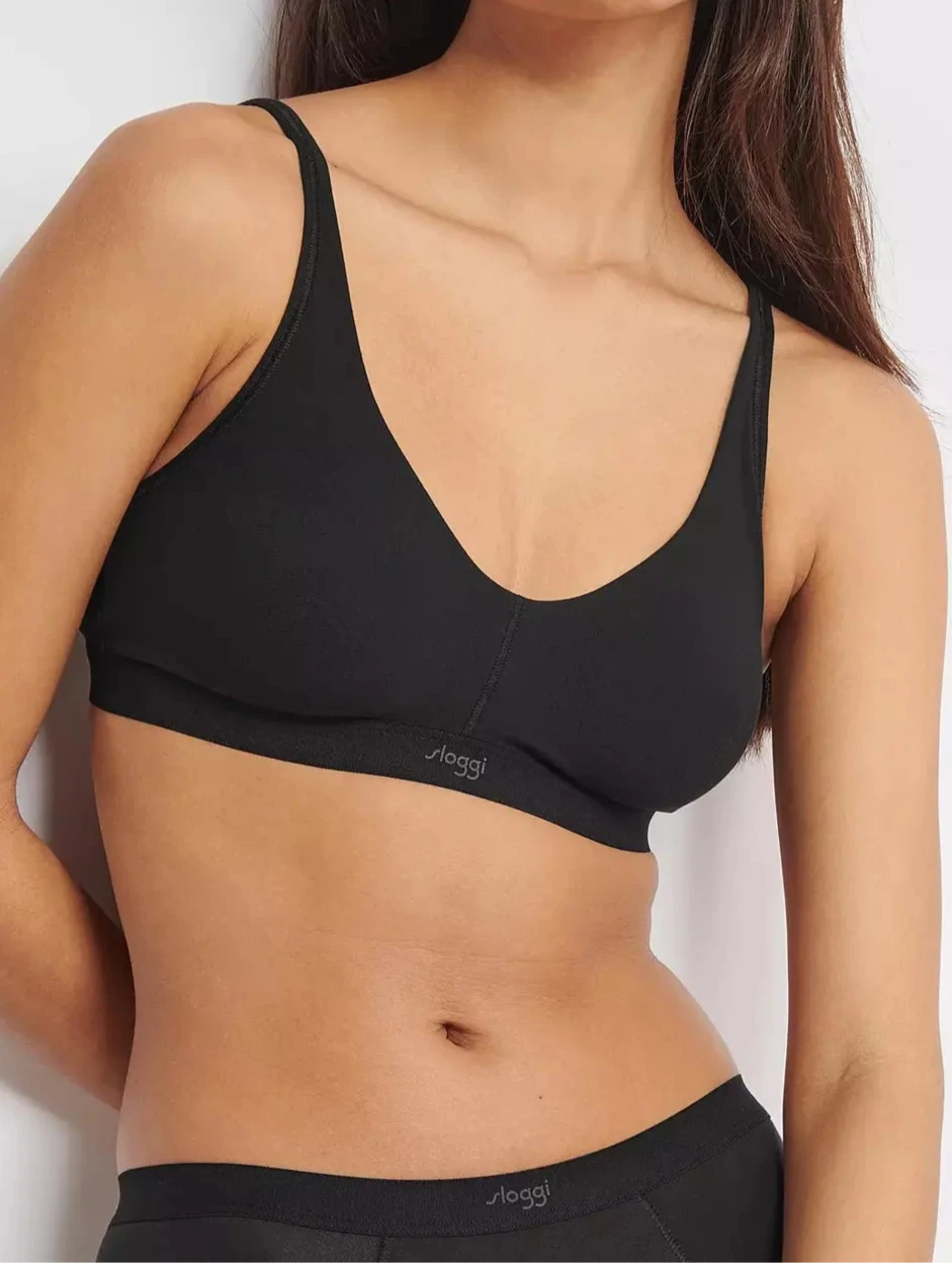 Sloggi Ever Ease Soft Bra-Black