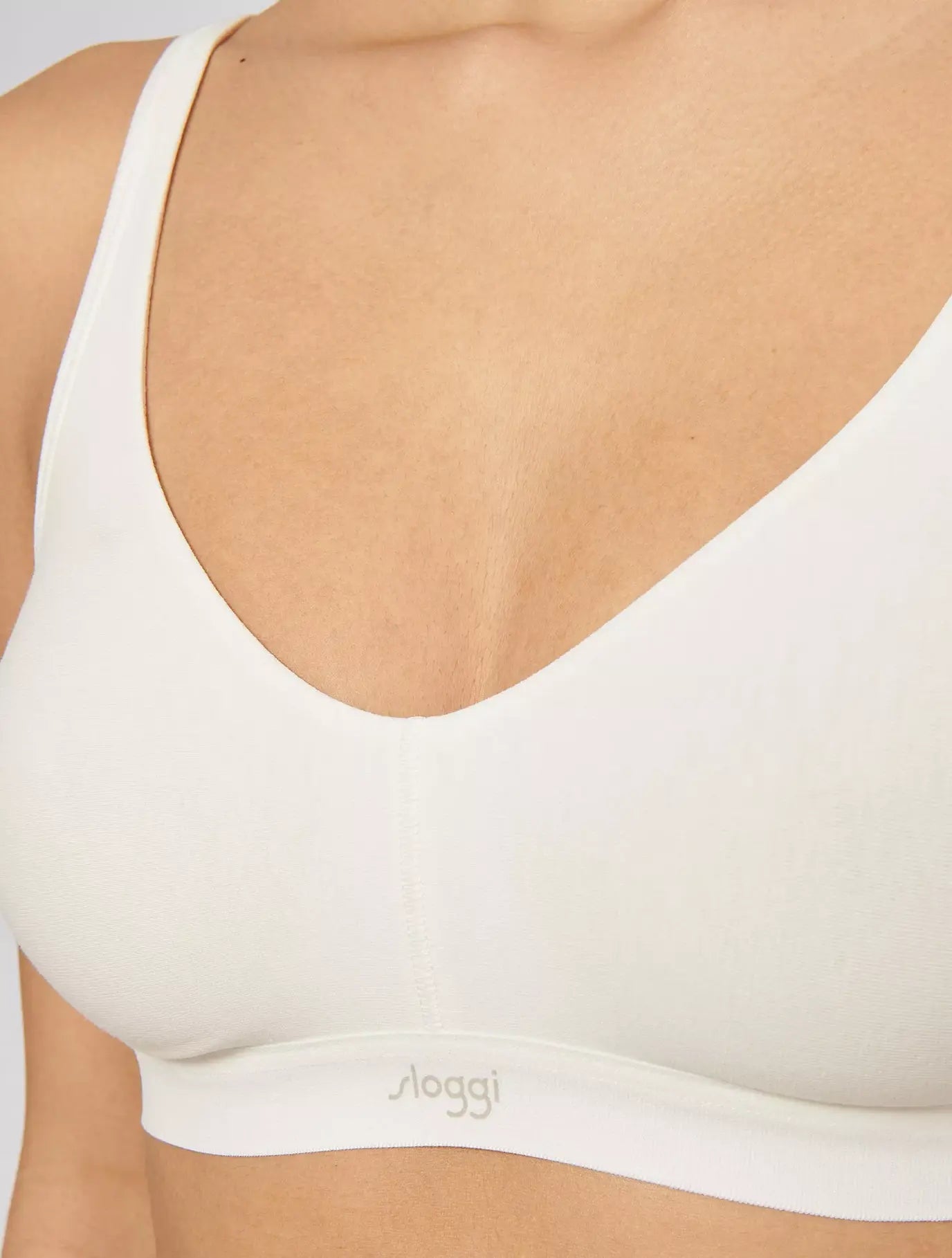 Sloggi Ever Ease Soft Bra-Silk White