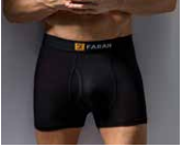 Farah-Mens Underwear-Bamboo Classic Keyhole Trunks-2 Pair Pack-FCU245-Black/Black