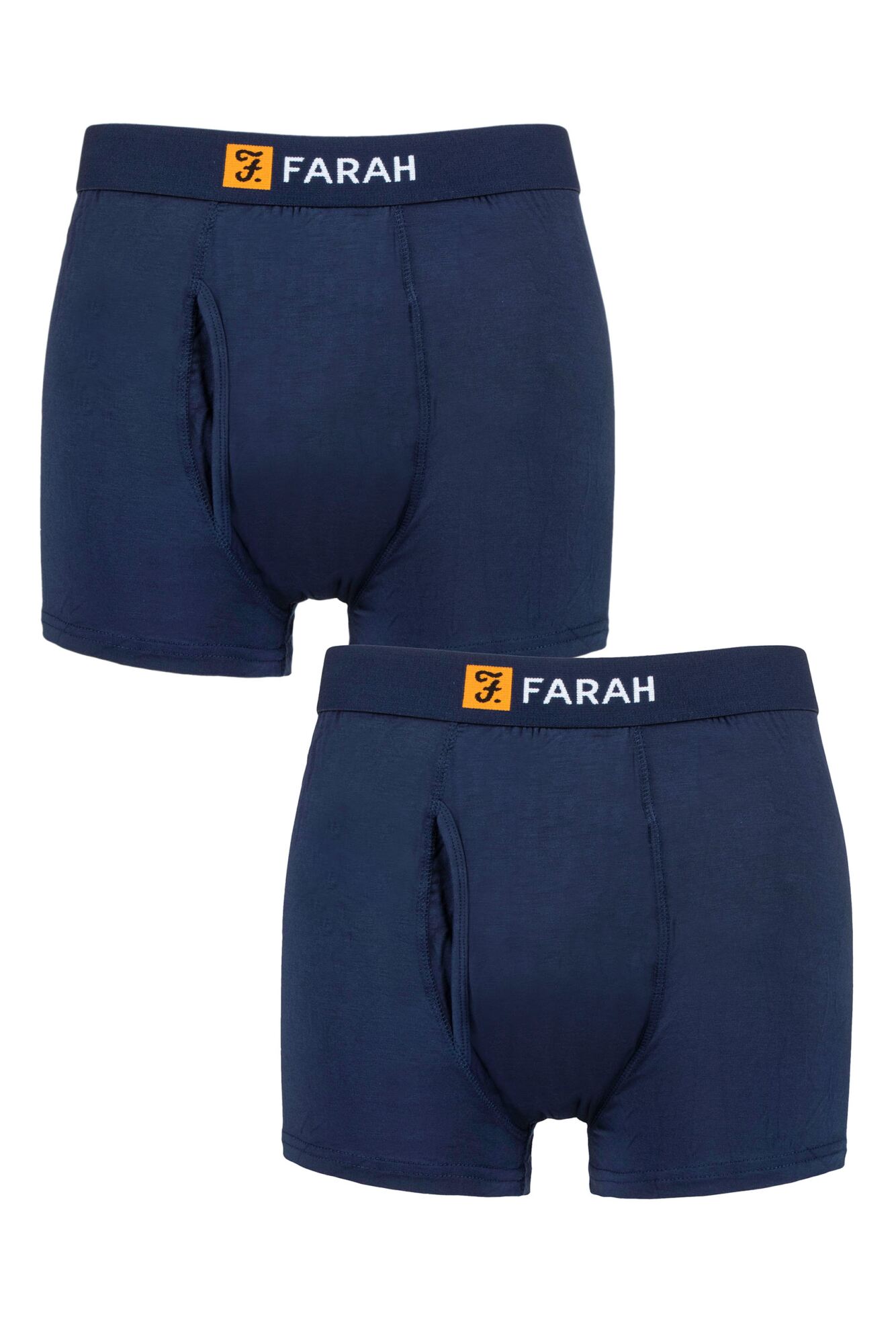 Farah-Mens Underwear-Bamboo Classic Keyhole Trunks-2 Pair Pack