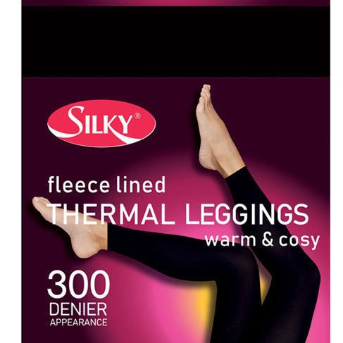Silky-Ladies 300 Denier-Thermal Fleece Leggings