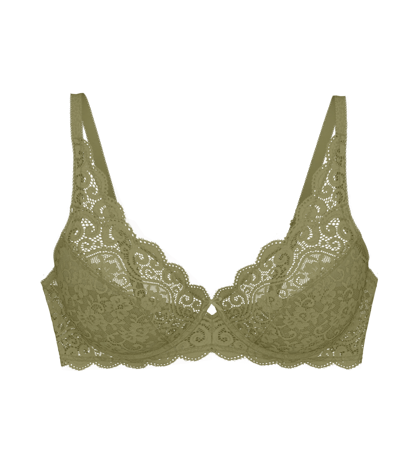 Triumph-Amourette W-Underwired Bra-7855 Olive Green