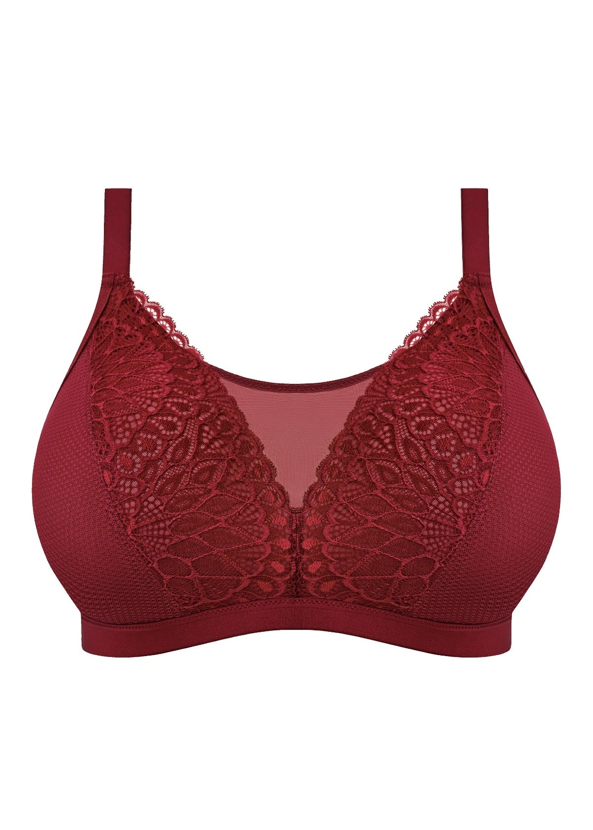 Elomi-Bralette-Tiernie in Tibetan Red