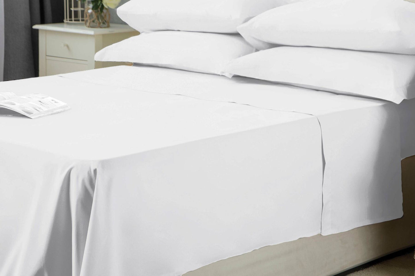 Belledorm-Flat Sheets-Luxury Percale-200 Thread Count-Apple