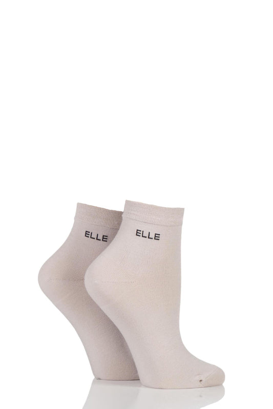 Elle-Bamboo Anklet-2 Pair Pack-Neutral