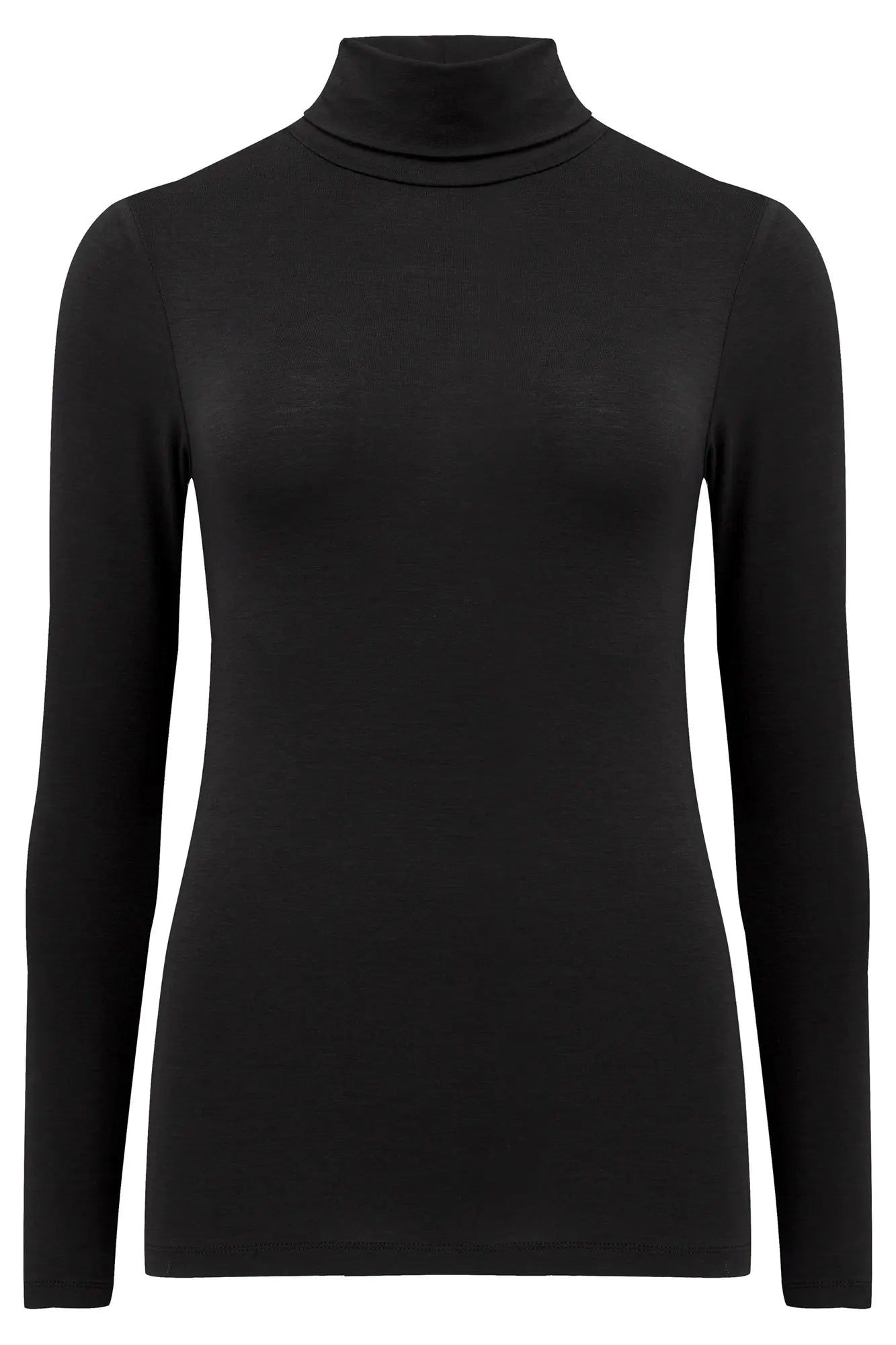 Pour Moi-Thermal Roll Neck Top-Black