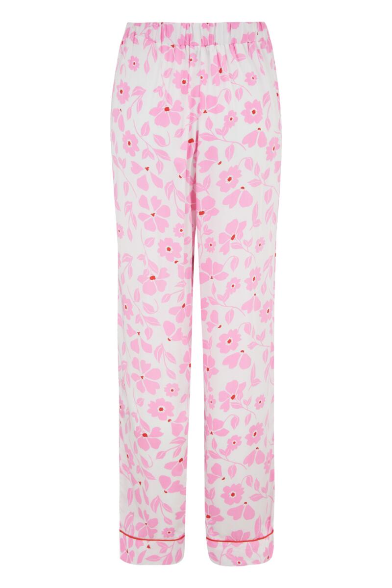 Luxe Woven Trouser & Cami Pyjama Set-Pink Floral