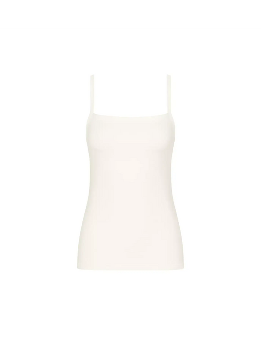 Sloggi Ever Ease Spaghetti Strap Top-95% Cotton-Silk White