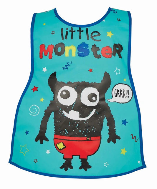 Kids Tabard-Little Monster-PVC Wipe Clean-Age 2-4 Years
