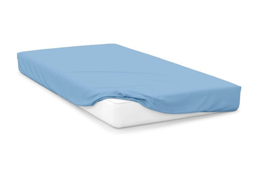 Belledorm-Fitted Sheets-Luxury Percale-200 Thread Count-Sky Blue