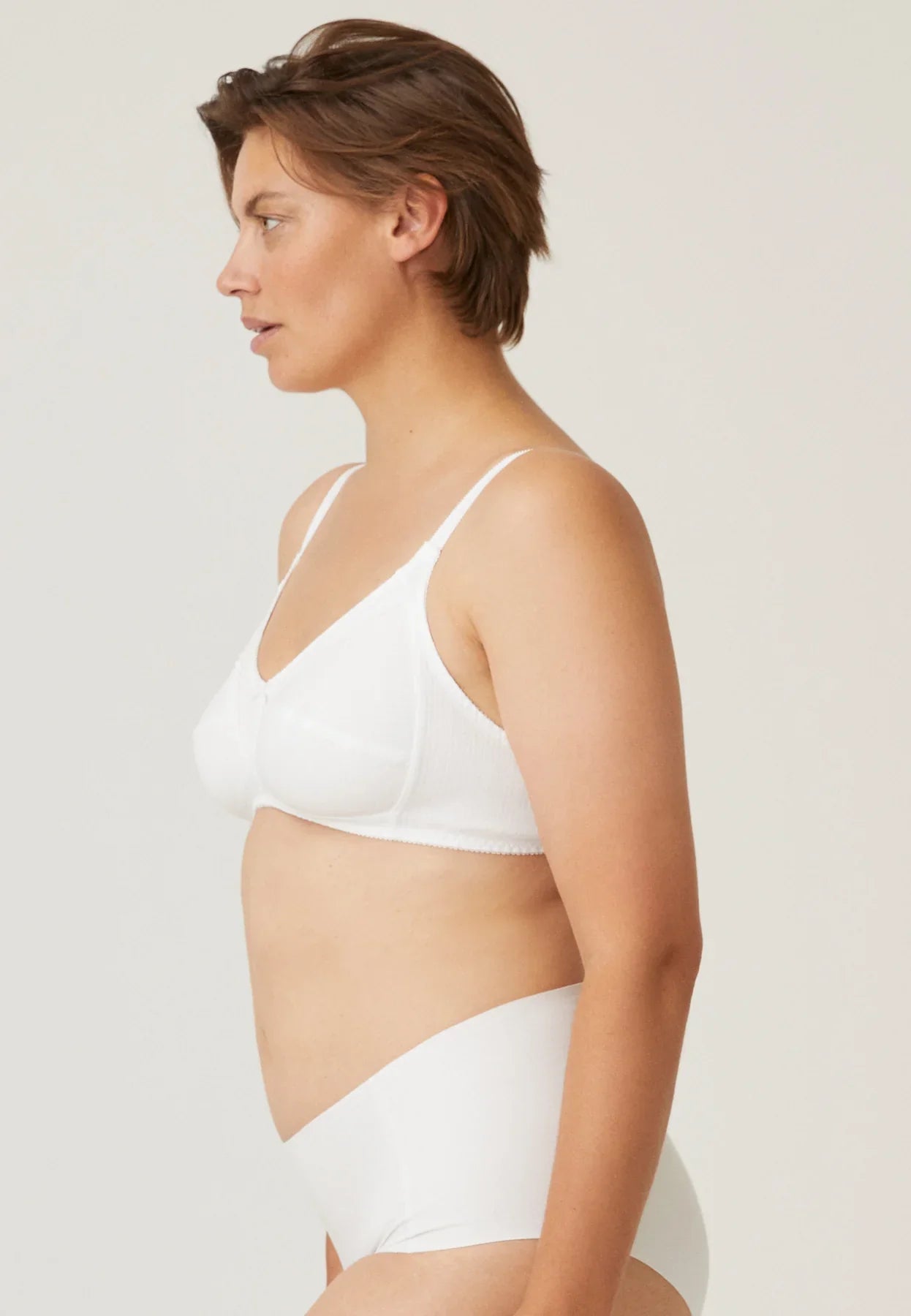 Naturana-Non-Wired Bra-100% Soft Cotton-86545-White