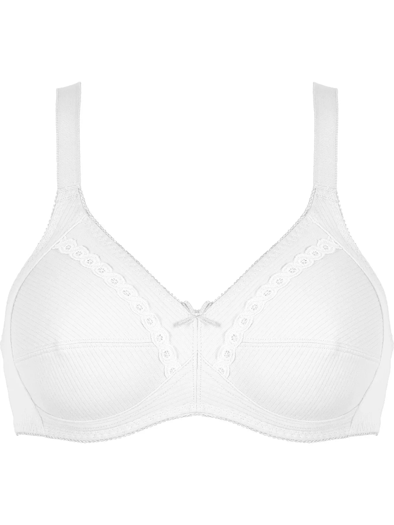 Naturana-Non-Wired Bra-100% Soft Cotton-86545-White
