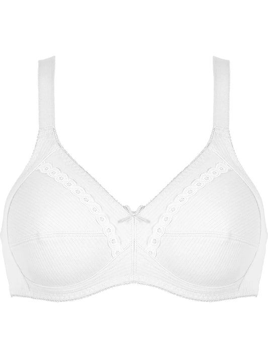 Naturana-Non-Wired Bra-100% Soft Cotton-86545-White