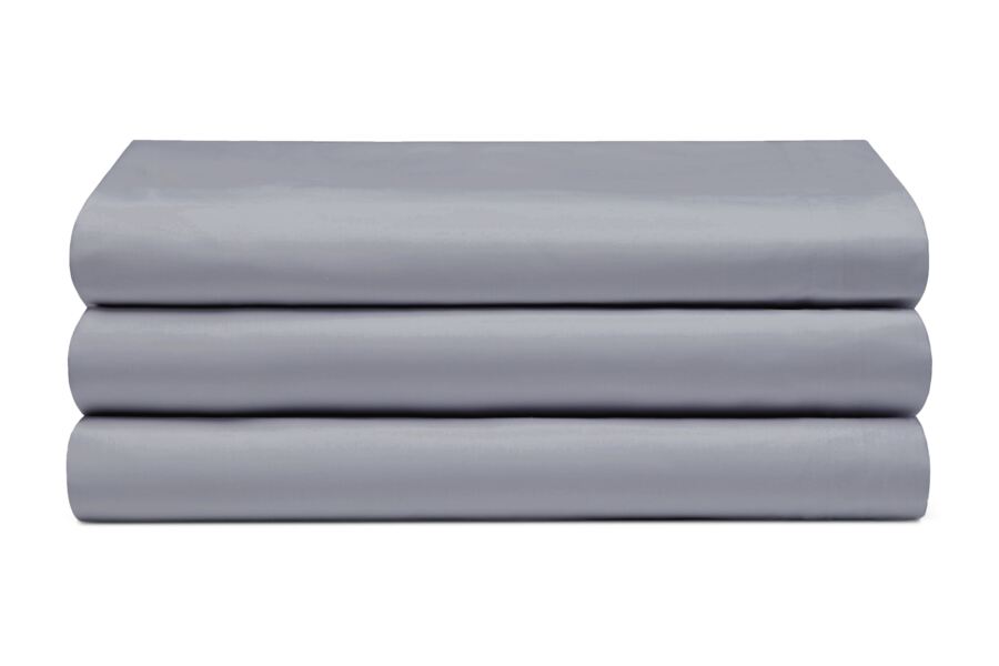 Belledorm-Flat Sheets-Luxury Percale-200 Thread Count-Grey