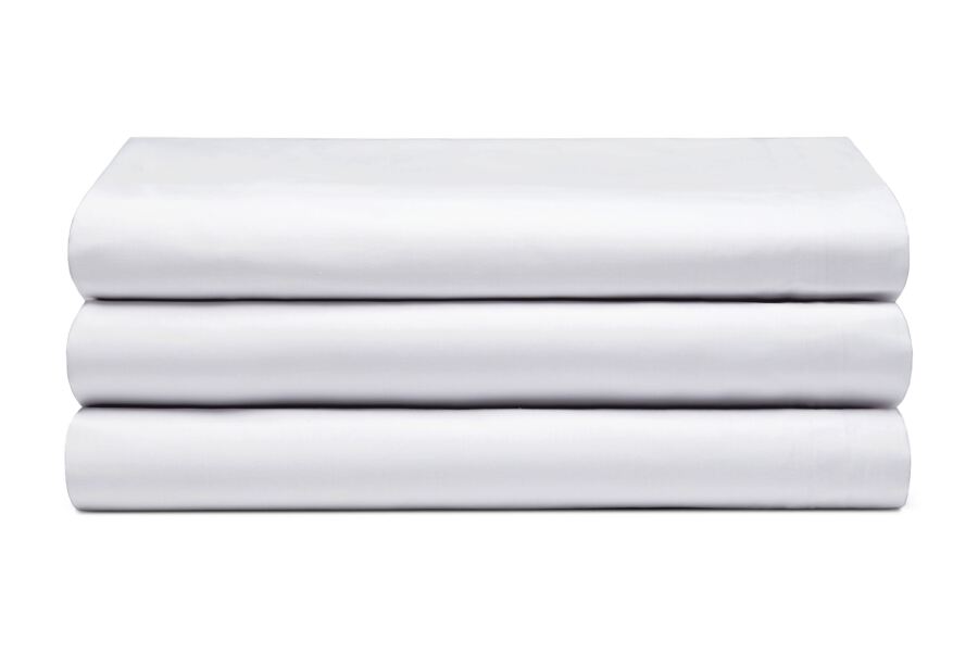 Belledorm-Flat Sheets-Luxury Percale-200 Thread Count-White