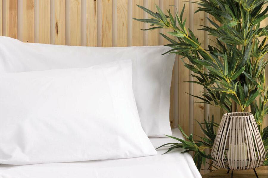 Belledorm-Housewife Pillowcase-Luxury Percale-200 Thread Count-Ivory
