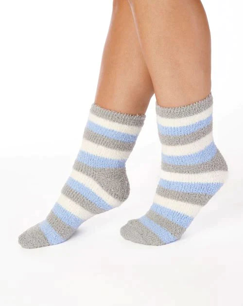 Slenderella-Supersoft Bed Socks-BS147-Blue