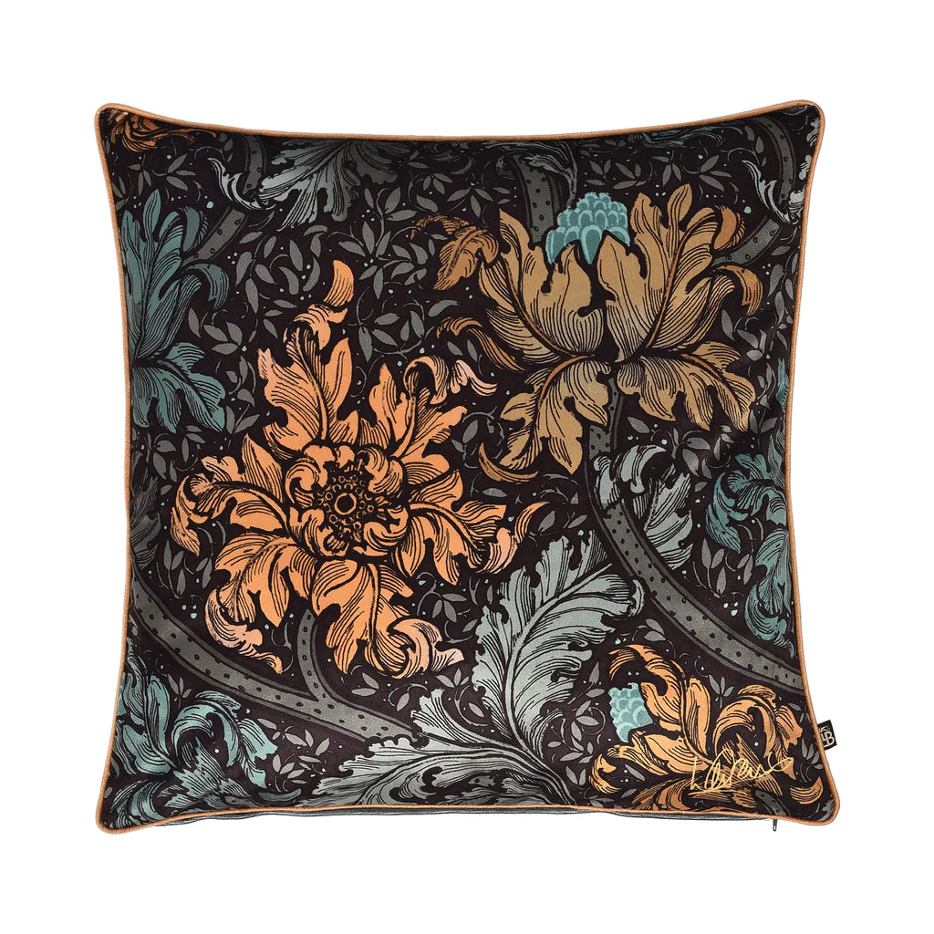 Velvet Cushion Cover-Laurence Llewelyn Bowen-Heart of the Home-Gold