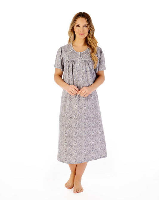 Slenderella-100% Cotton-Short Sleeve Nightdress