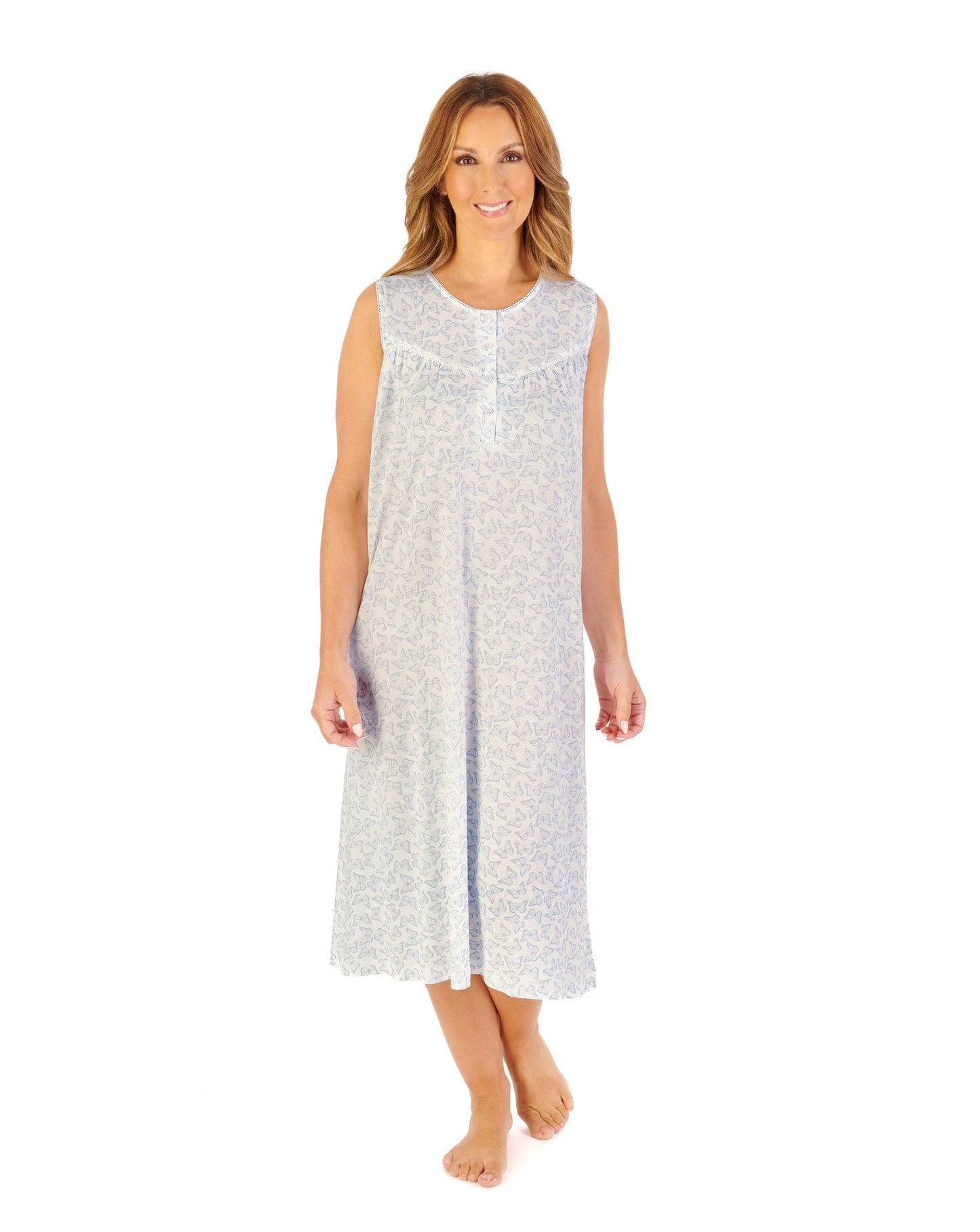 Slenderella-Nightdress-42''-ND1120-Blue