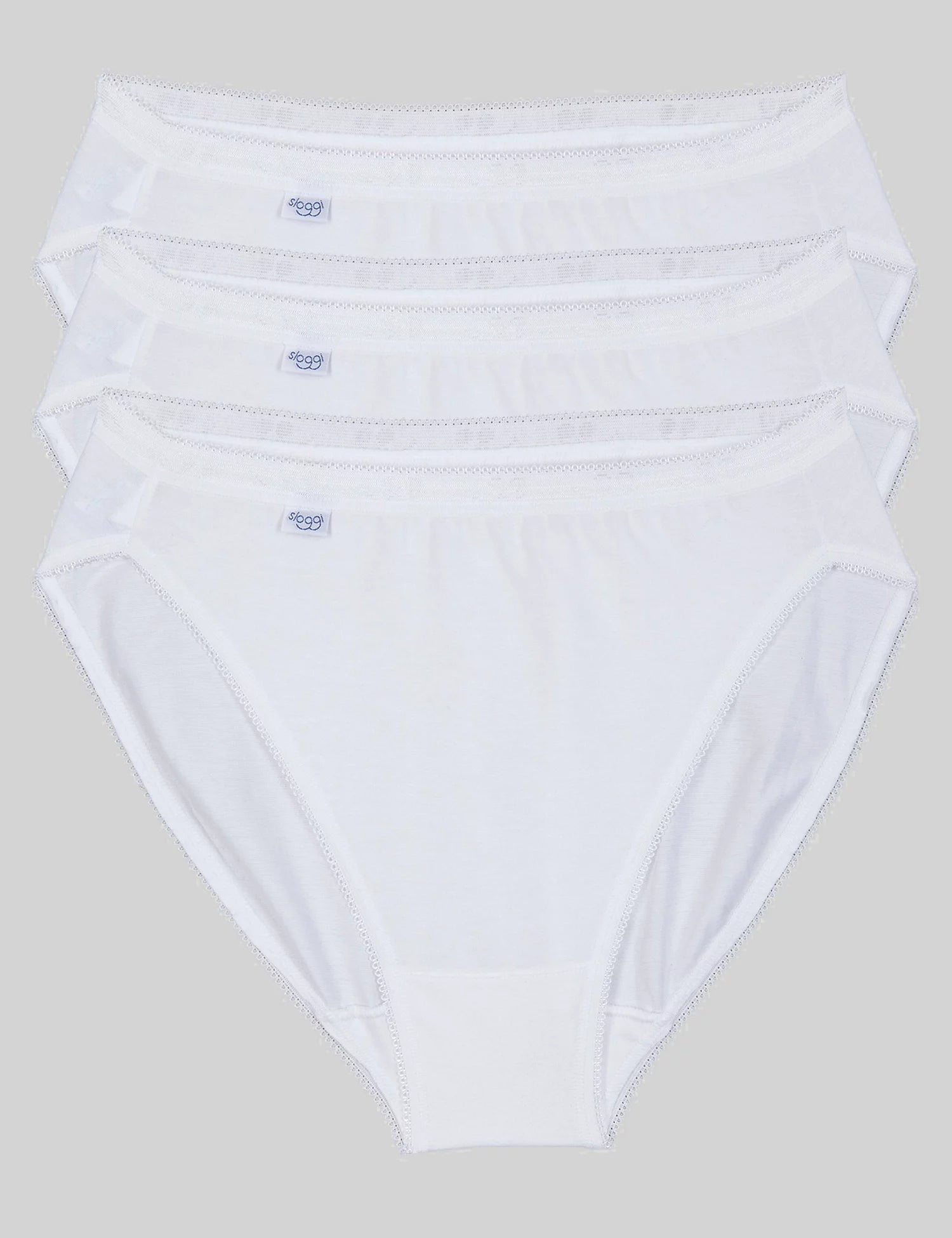 Sloggi Basic Tai-Ladies 95% Cotton Briefs-3 Pair Pack – Whites of Kent Ltd