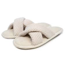 Totes Isotoner-Slip-on Slippers-95534-Natural