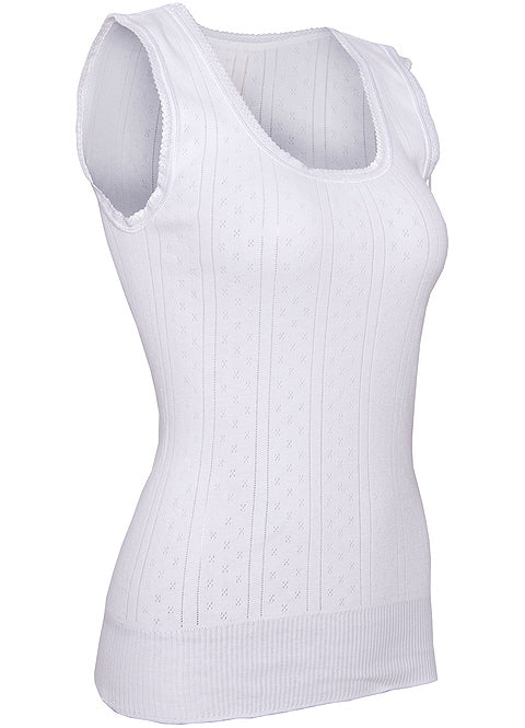 White Swan-Sleeveless Vest-100% Cotton-WL203