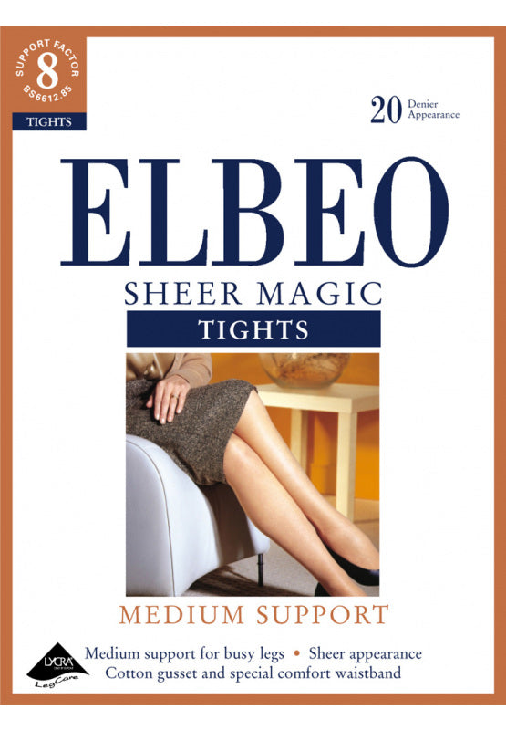 Elbeo-Ladies Medium Support Tights-Sheer Magic-20 Denier