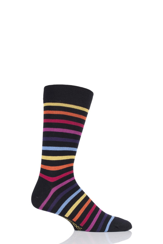 Sockshop-Mens Bamboo Socks-Colour Burst-Chasing Rainbows