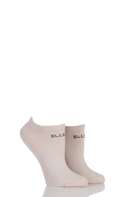 Elle-Bamboo No-Show Socks-Neutral