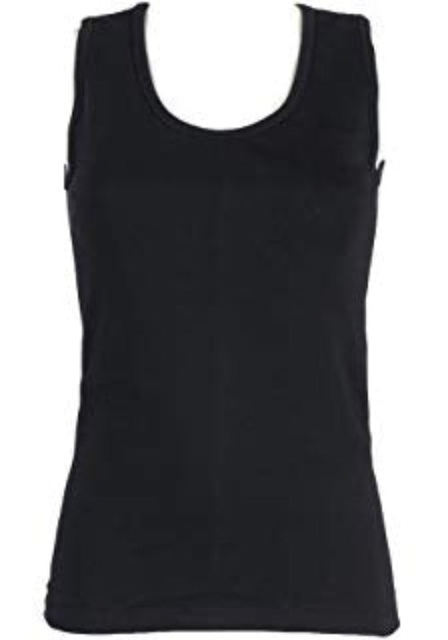 Palm-Ladies Super Soft Sleeveless Vest-PL503-Black