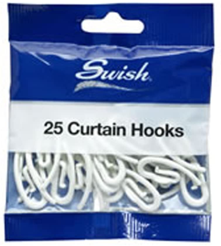 Swish-Curtain Hooks-Pack of 25