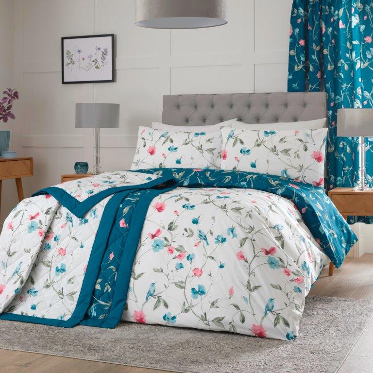Duvet Cover Set-Sweet Pea by Dreams and Drapes-Reversible