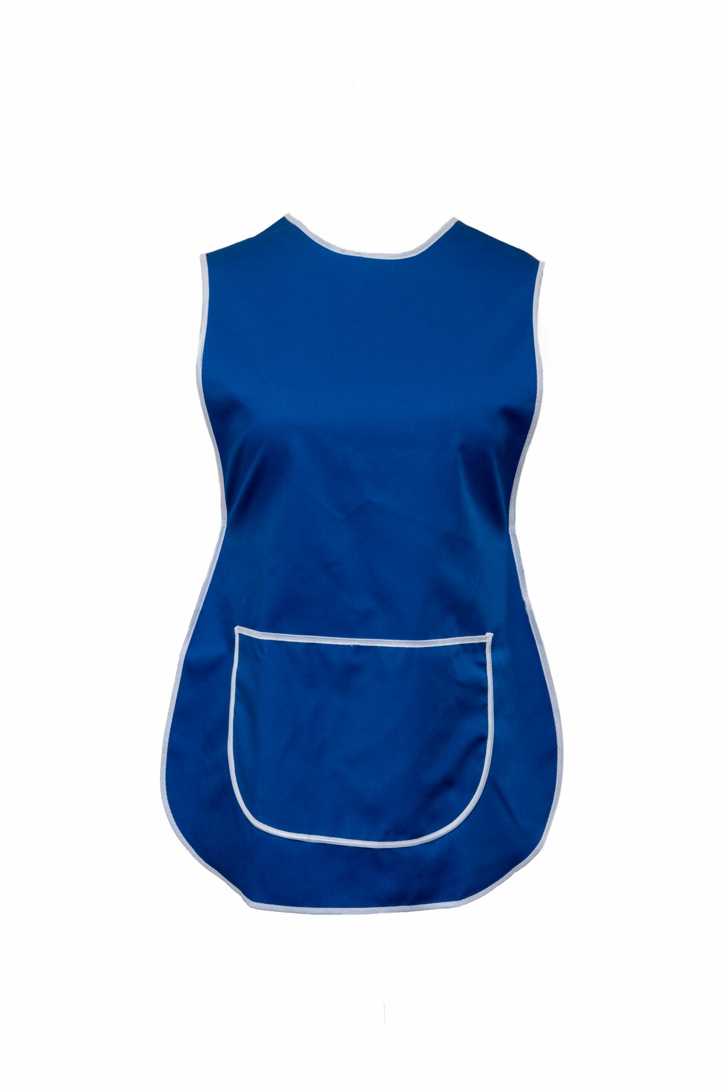 Tabard-Button Side-Over the Head-Plain-Large Front Pocket-Royal Blue