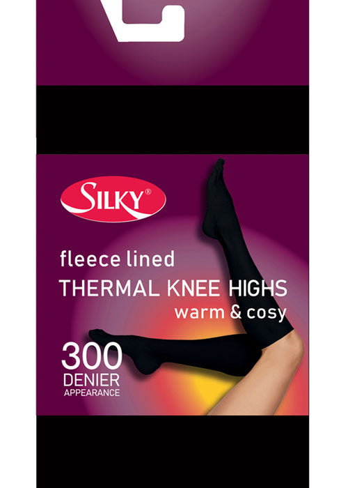 Silky-Ladies 300 Denier-Thermal Fleece Knee High
