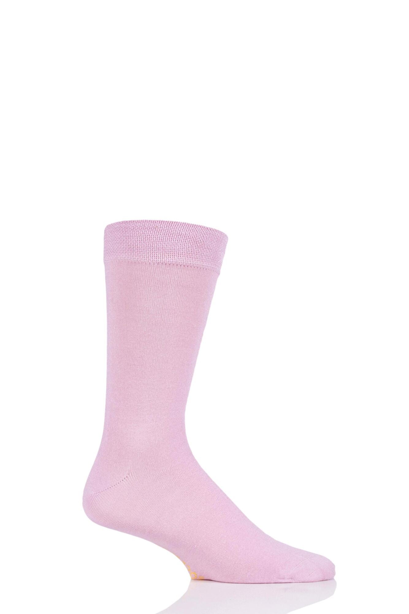 Sockshop-Mens Bamboo Socks-1 Pair Pack-Pretty in Pink