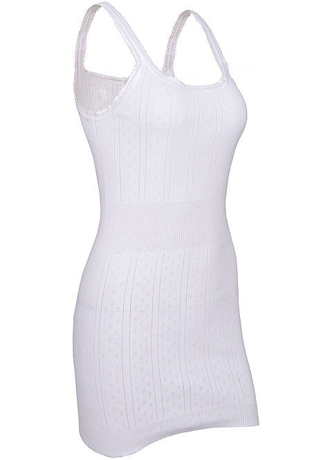 White Swan-French Neck Vest-100% Cotton-WS210