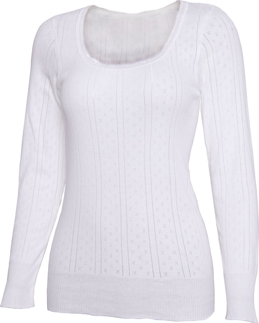 White Swan-Long Sleeve Vest-100% Cotton-WS201