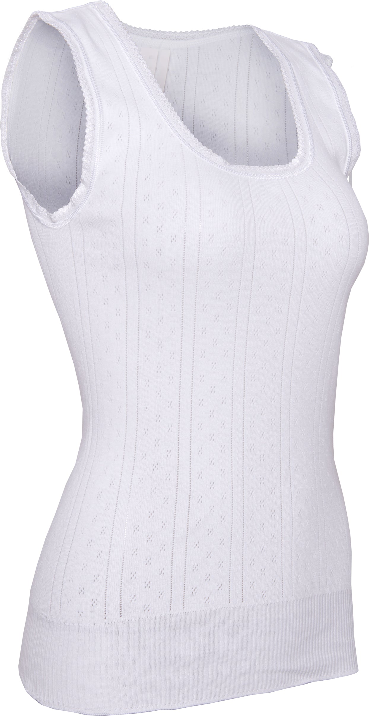 White Swan-Sleeveless Vest-100% Cotton-WL203