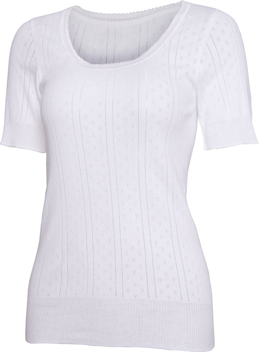 White Swan-Short Sleeve Vest-100% Cotton-WS202
