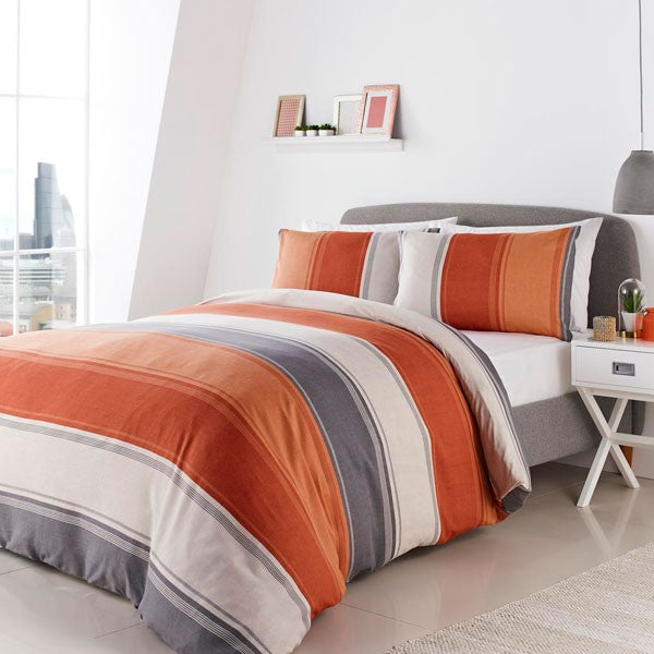 Fusion Betley-Duvet Cover Set in Spice-Reversible
