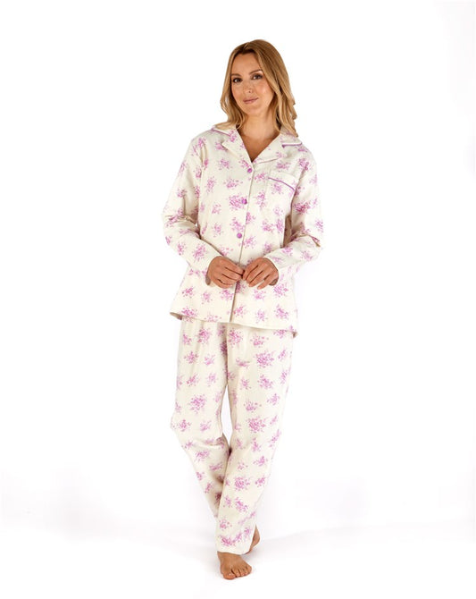 Slenderella-100% Brushed Cotton Pyjama-PJ66213