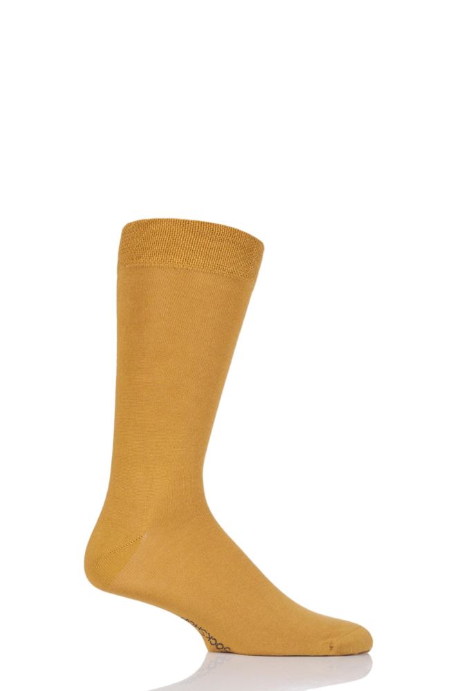 Sockshop-Mens Bamboo Socks-1 Pair Pack-Mellow Yellow