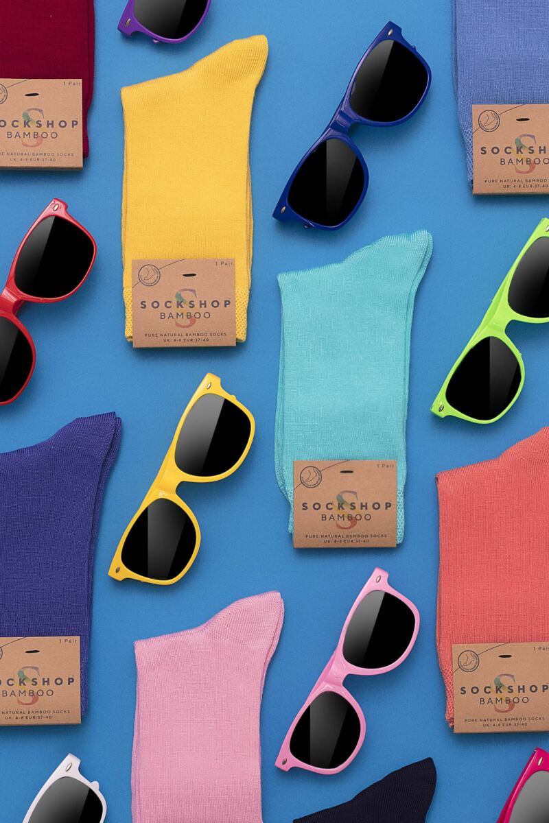Sockshop-Ladies Bamboo Socks-Tangerine Dream