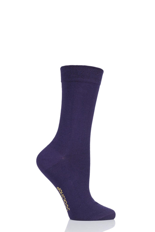 Sockshop-Ladies Bamboo Socks-Colour Burst-Purple Rain