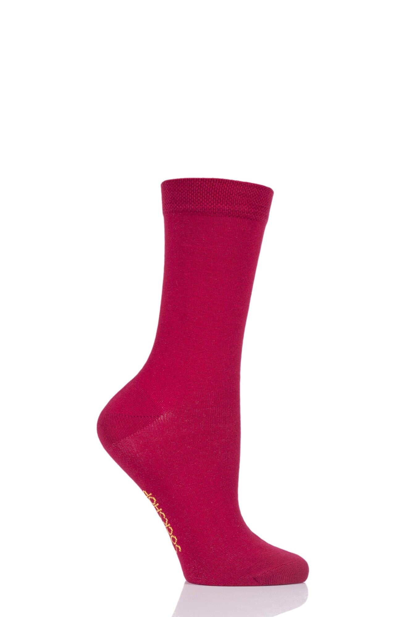 Sockshop-Ladies Bamboo Socks-Colour Burst-Raspberry Beret