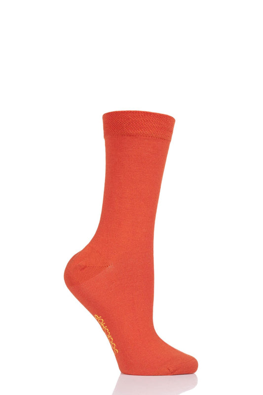 Sockshop-Ladies Bamboo Socks-Colour Burst-Tangerine Dream